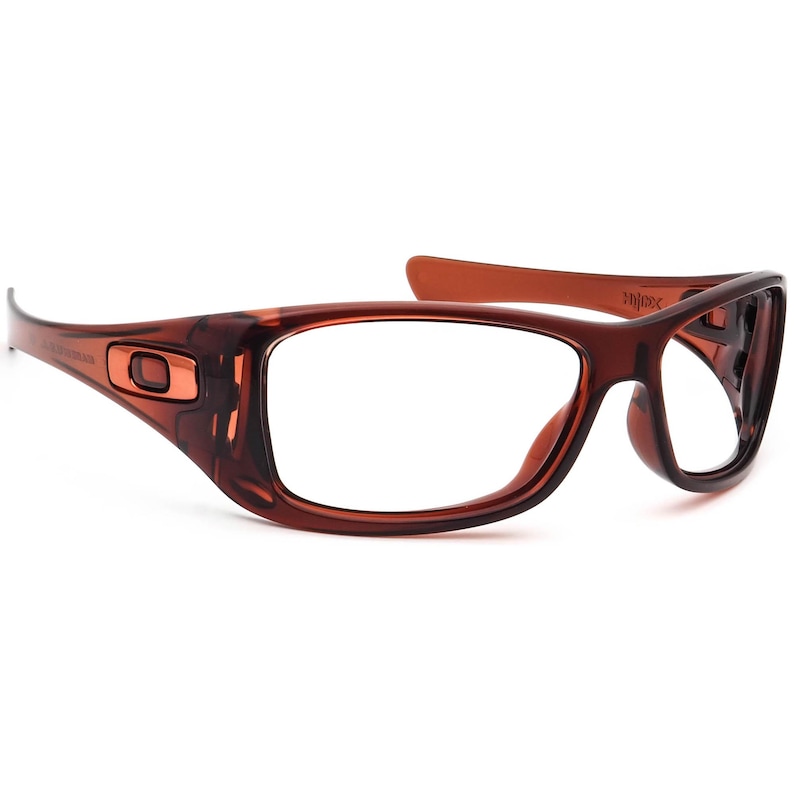Oakley Men's Sunglasses Frame Only 03-485 Hijinx Transparent Rust Square USA 64 mm image 1