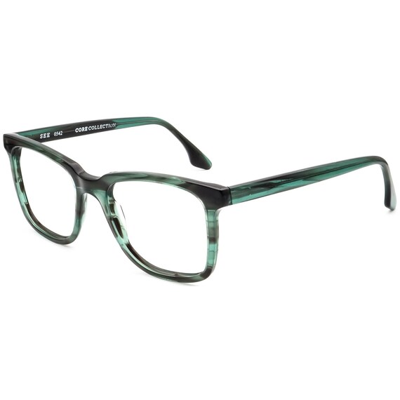 See Eyewear Eyeglasses 0542 C25 Striped Green Squ… - image 3