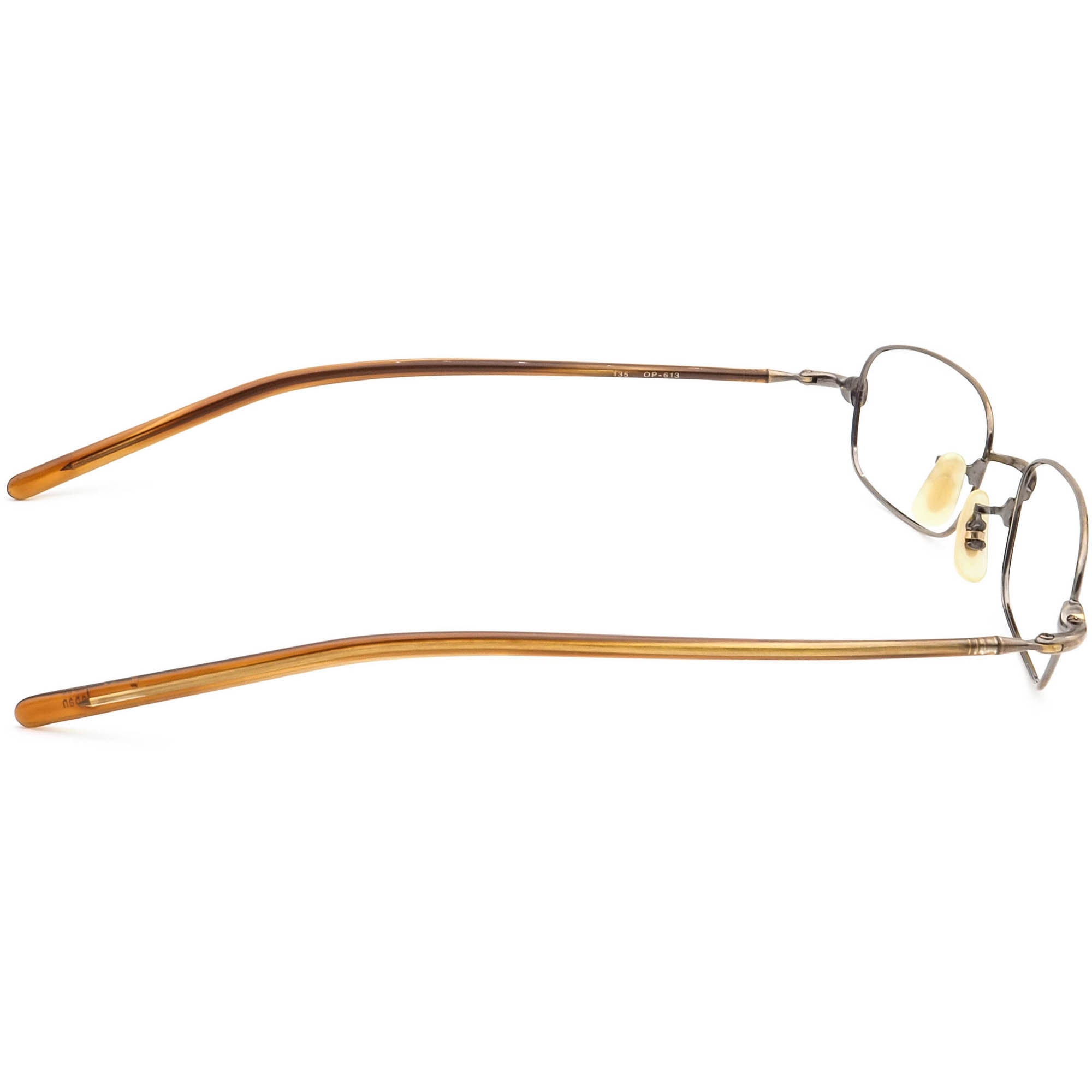 Oliver Peoples Eyeglasses OP-613 Antique Gold/brown - Etsy
