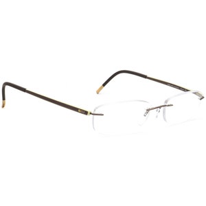 Silhouette Lunettes 7642 40 6054 Titan Marron/Vert Rimless Autriche 49[]17 135