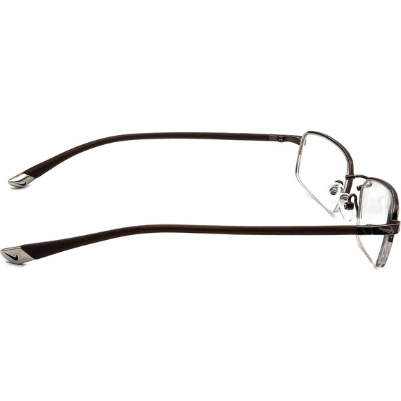 Nike Eyeglasses Brown Half Rim Frame 53[]16 145 - image 6