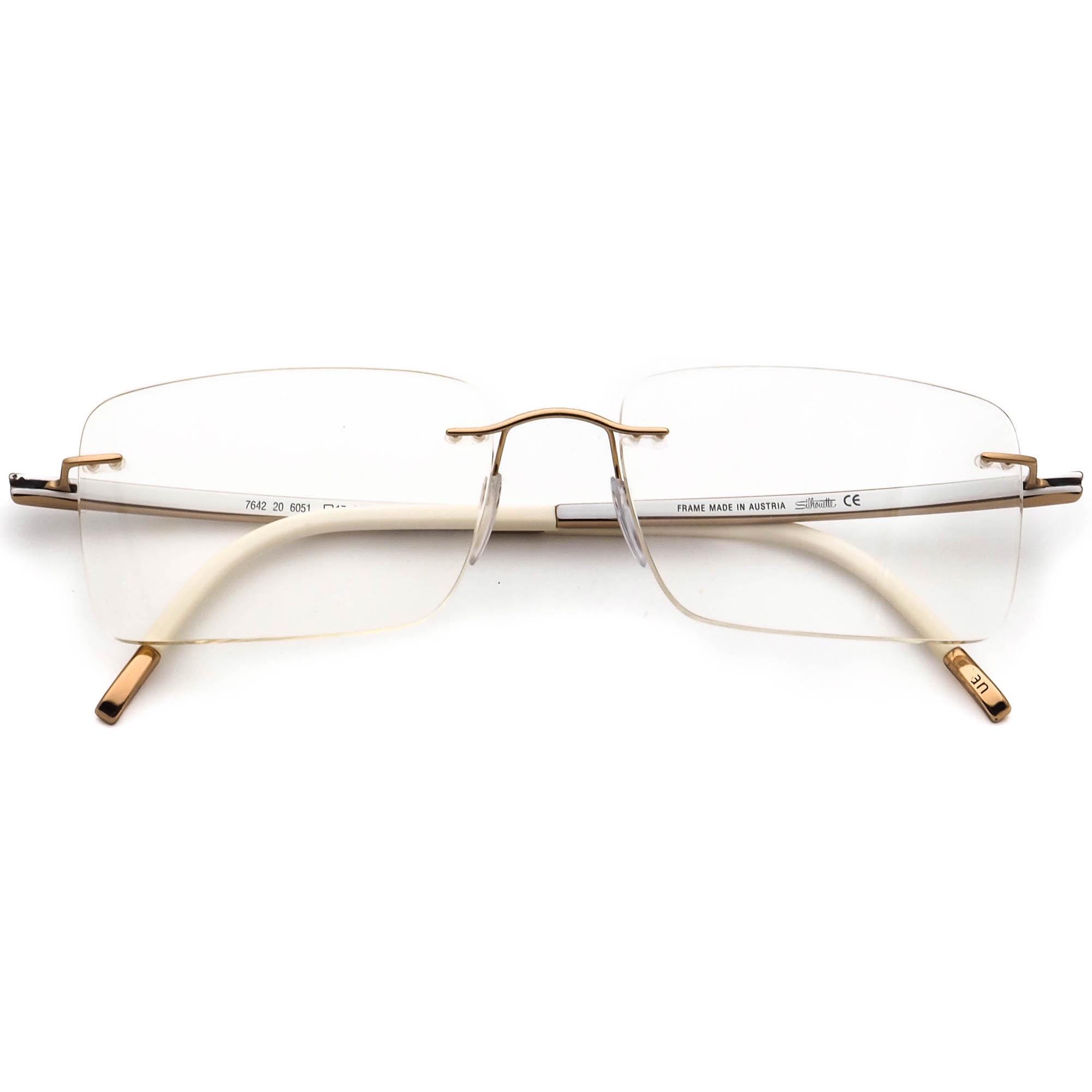 Silhouette Eyeglasses 7642 20 6051 Zenlight Gold/white  display picture 2