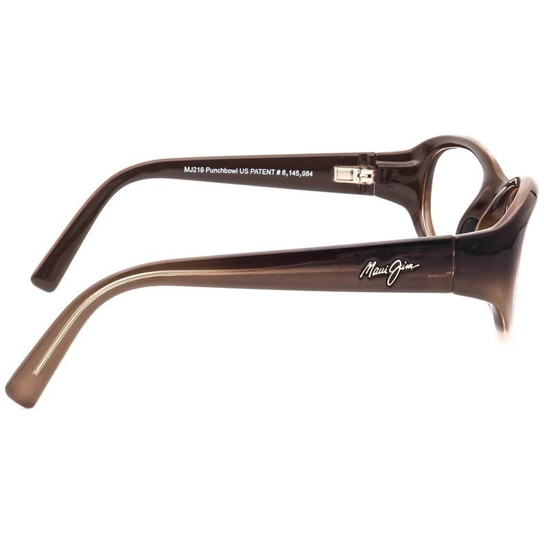 Lunettes de soleil femme Maui Jim, monture uniquement MJ 219-01 Punchbowl STG-BG Marron Dégradé Arrondi Carré Italie 54 mm image 4