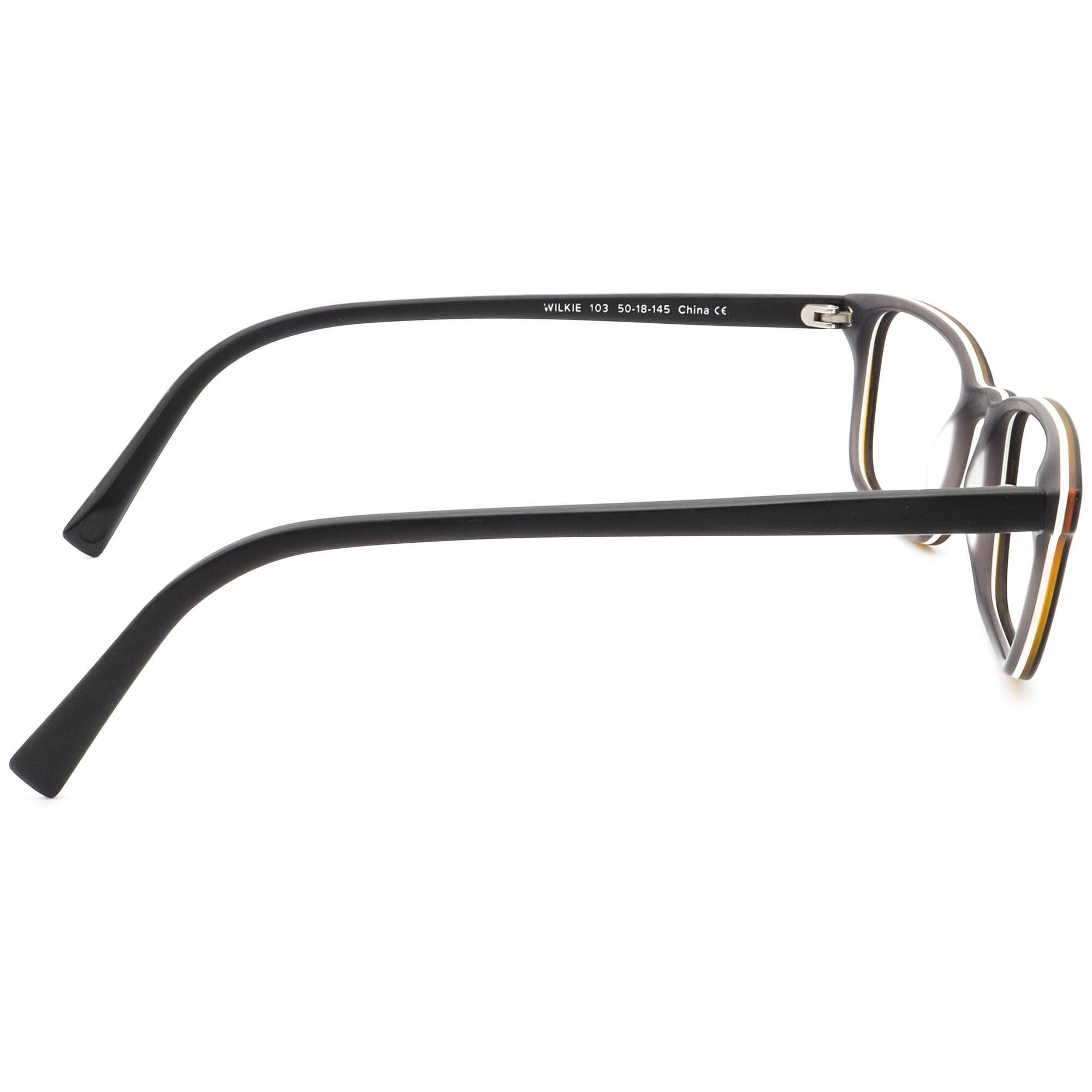 Warby Parker Wilkie 103 Eyeglasses Frames Only Black Full Rim 50-18-145 Wilkie Eyeglasses in Black Matte Eclipse — Medium | Warby Parker main image 2