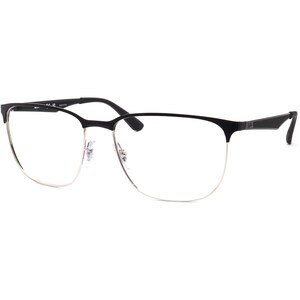 Okulary przeciwsłoneczne Ray-Ban, tylko oprawki RB 3569 9004/8G, czarno-srebrne, kwadratowe, metalowe, 59 mm zdjęcie 3