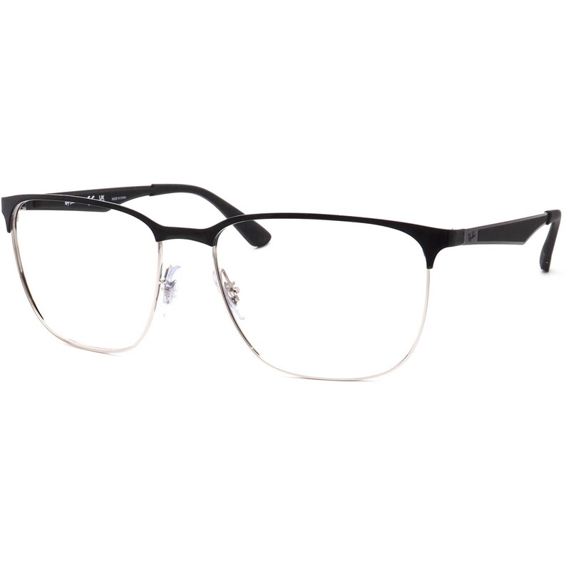 Okulary przeciwsłoneczne Ray-Ban, tylko oprawki RB 3569 9004/8G, czarno-srebrne, kwadratowe, metalowe, 59 mm zdjęcie 3