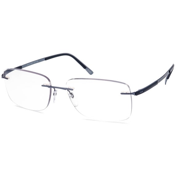 Silhouette Eyeglasses 5416 40 6060 Titan Blue Rim… - image 3