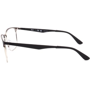 Okulary przeciwsłoneczne Ray-Ban, tylko oprawki RB 3569 9004/8G, czarno-srebrne, kwadratowe, metalowe, 59 mm zdjęcie 5