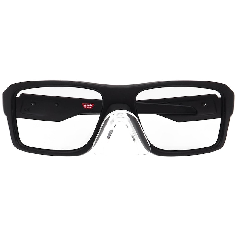 Oakley Men's Sunglasses Frame Only OO9380-0166 Double Edge Matte Black Square USA 66 mm image 6