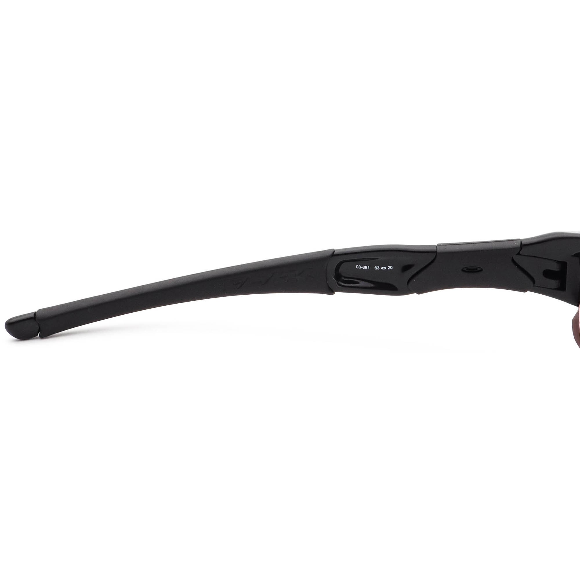 Oakley Gafas de sol para hombre Marco solo 03-948 Flak Negro y Rojo Half  Rim 63 mm -  España