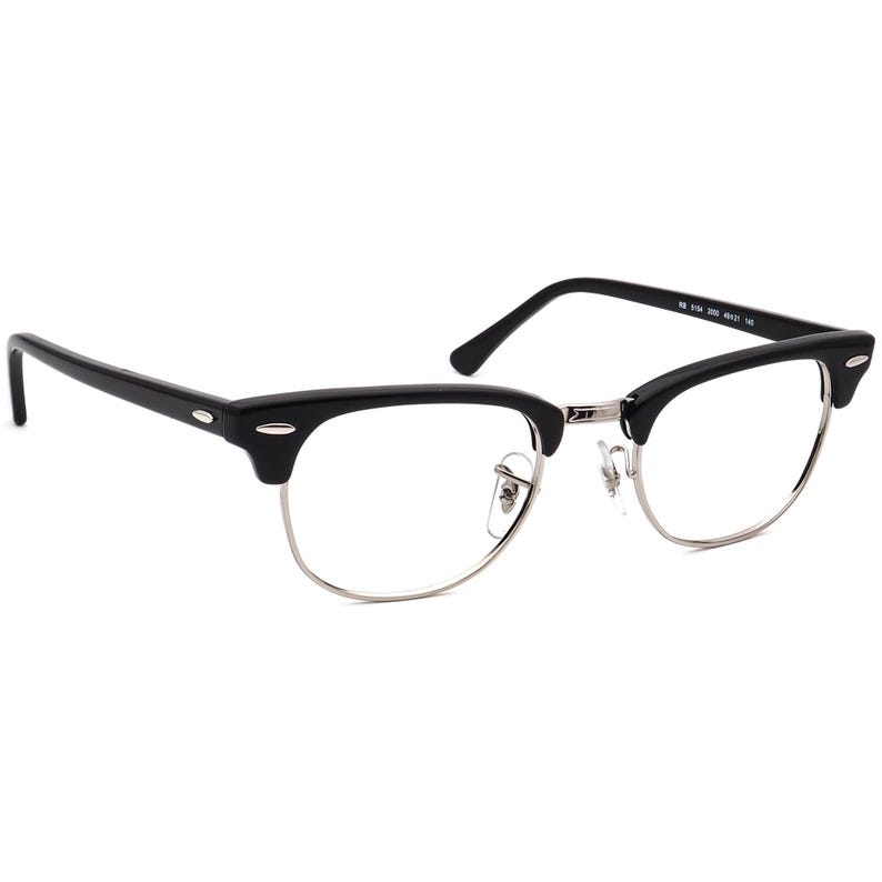 Ray-Ban Eyeglasses RB 5154 2000 Polished Black/Silver Square Frame 49[]21 140 image 1