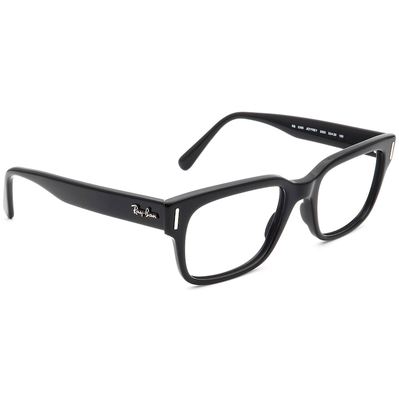 Ray-Ban Eyeglasses RB 5388 Jeffrey 2000 Polished Black Square Frame 53[]20 150 image 1