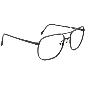 Artcraft Sunglasses Frame Only USA Matte Black Square Metal USA 57 mm