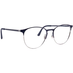 Lunettes de vue Ray-Ban RB 6375 2981 Bleu foncé poli/Monture en métal Phantos Gunmetal 53[]18 145