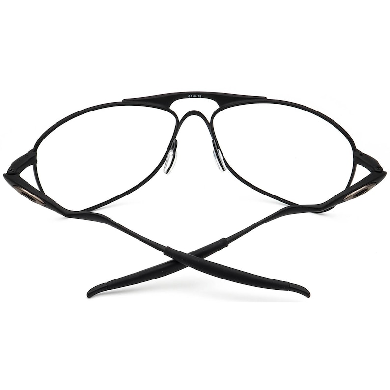 Oakley Men's Sunglasses Frame Only Crosshair Satin Black Aviator Metal 61 mm image 7