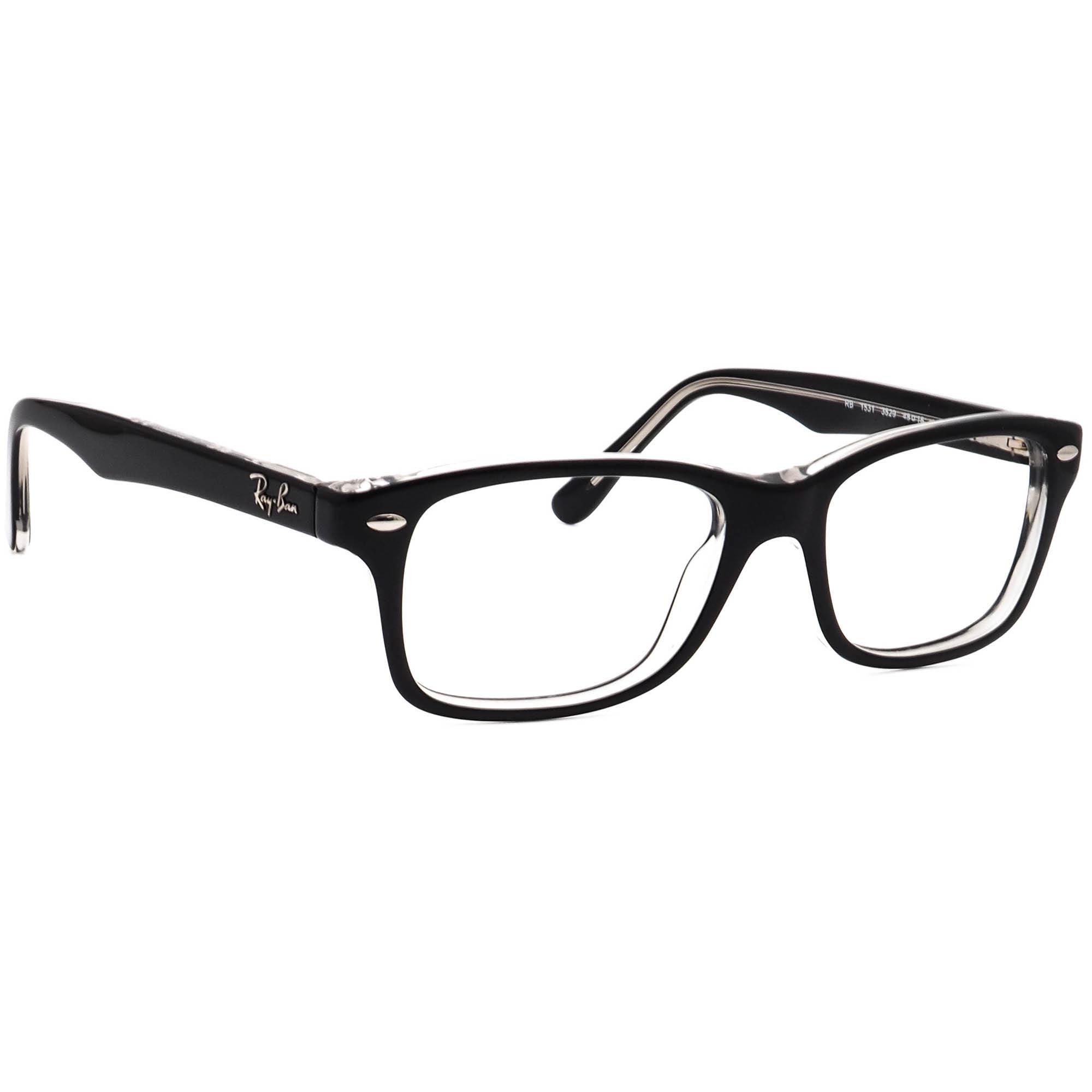 Ray-ban Small Eyeglasses RB 1531 Polished Black on Clear Square Frame Eyeglasses Ray-Ban RB5431 Raimond Optics | Free Shipping  main image 4
