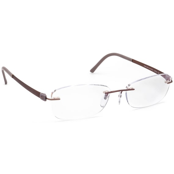 Silhouette Eyeglasses 5452 40 6056 Titan Brown Rim