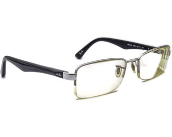 Ray-Ban Eyeglasses RB 6195 2502 Silver/Black Half Rim Frame 53[]18 135
