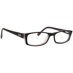 Dolce & Gabbana Women's Eyeglasses DD 1212 1871 Polished Black Eclipse Rectangular Frame 52[]16 135