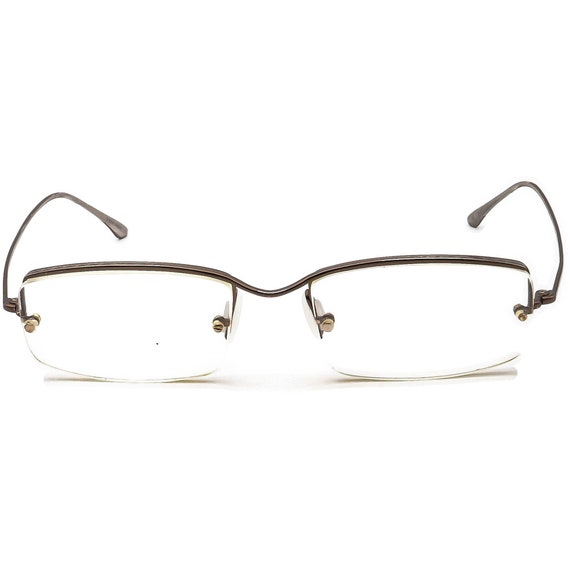 Oliver Peoples Eyeglasses Lear Brown Half Rim Met… - image 2