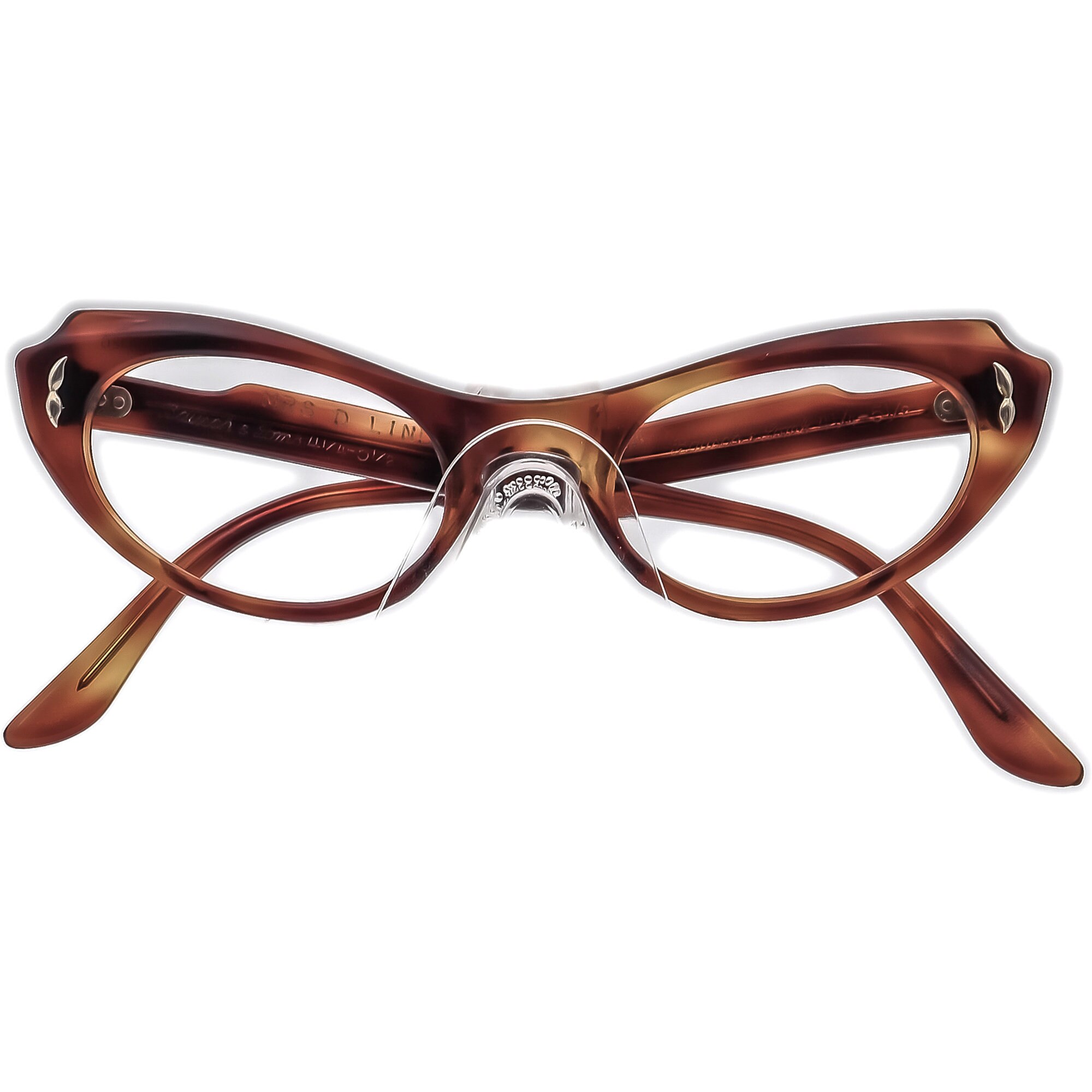 Bausch Lomb (B&L) Eyeglasses 4 1/4-5 1/2 Tortoise Cat Eye  display picture 1