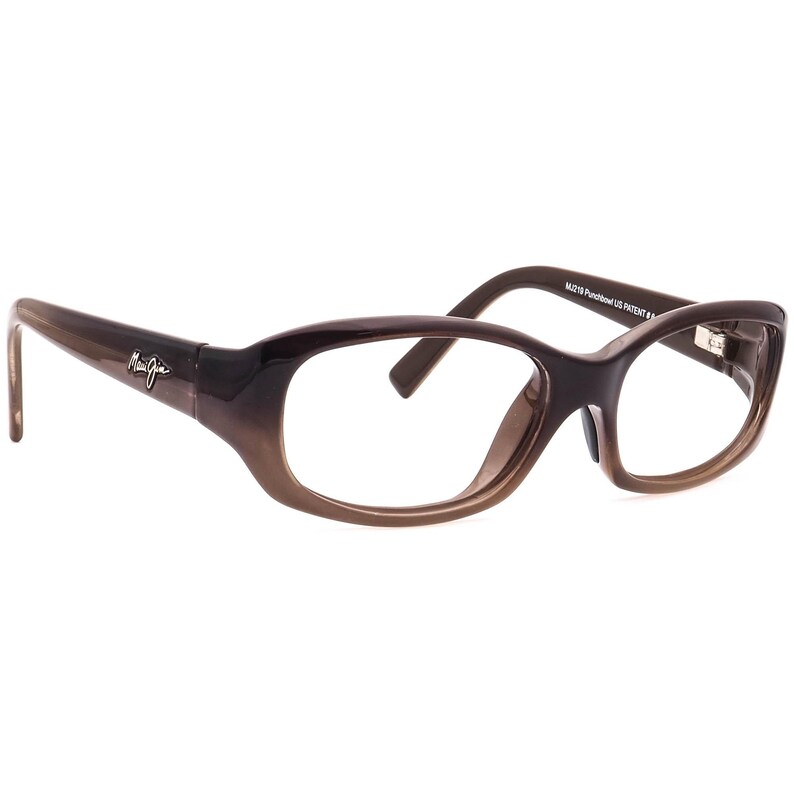 Lunettes de soleil femme Maui Jim, monture uniquement MJ 219-01 Punchbowl STG-BG Marron Dégradé Arrondi Carré Italie 54 mm image 1
