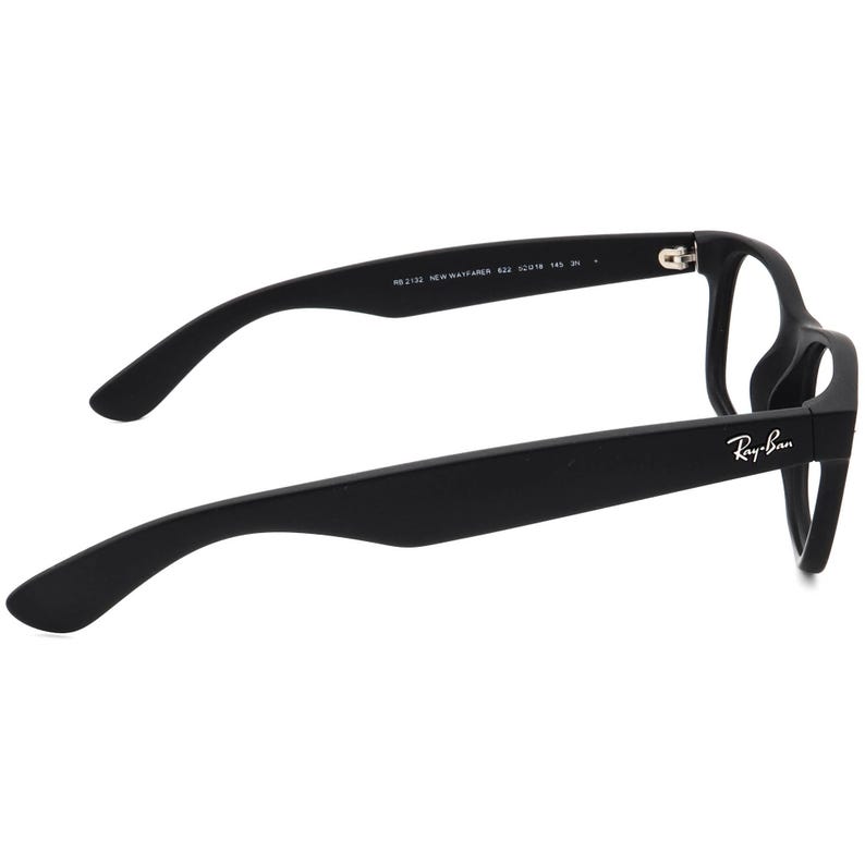 Ray-Ban Sunglasses Frame Only RB 2132 New Wayfarer 622 Matte Black Square Italy 52 mm image 4