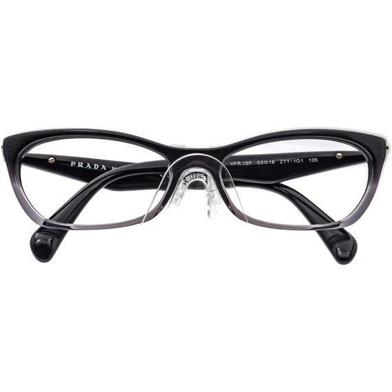 Prada Eyeglasses VPR 15P ZYY-1O1 Black&Clear Grad… - image 6