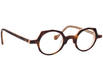 Anne Et Valentin Women's Eyeglasses Aloe 9A22 Dark Havana/Clay Stretched Round Frame France 42[]25 135