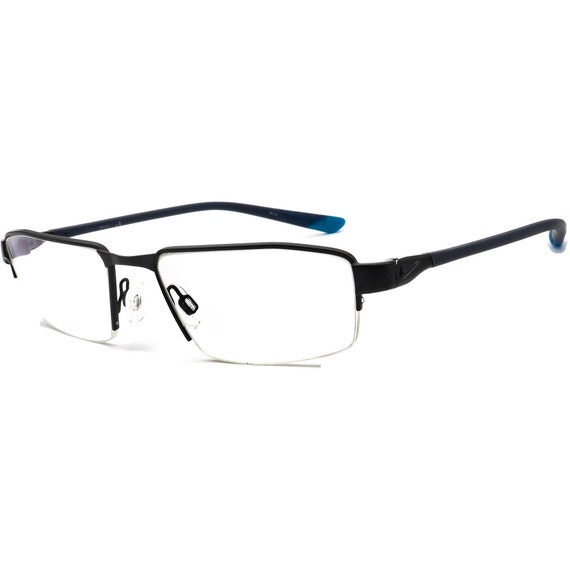 Nike Eyeglasses Black/Blue Half Rim Frame 53[]21 … - image 3
