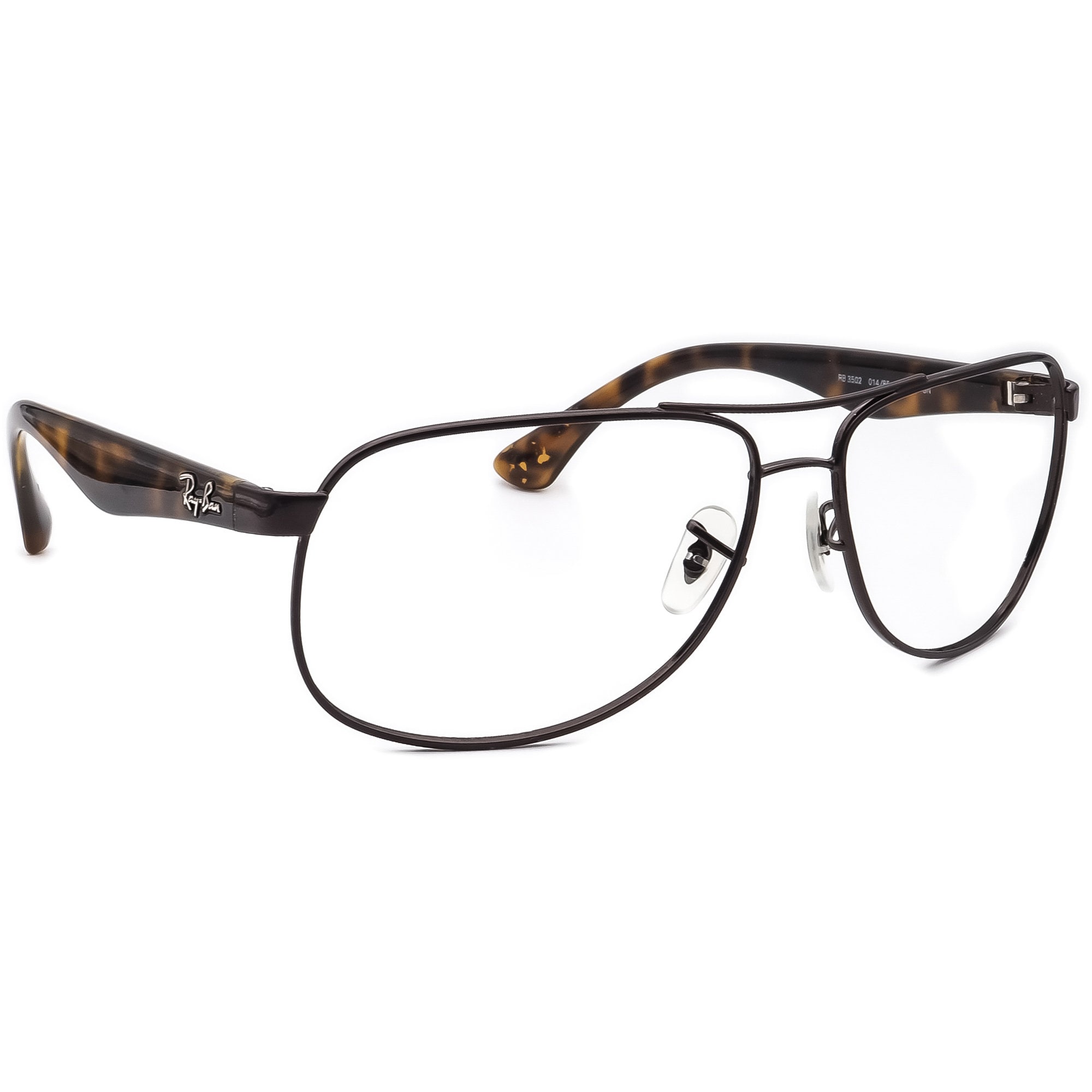 Ray ban Sunglasses Frame Only RB 3502 014 Dark Brown tortoise