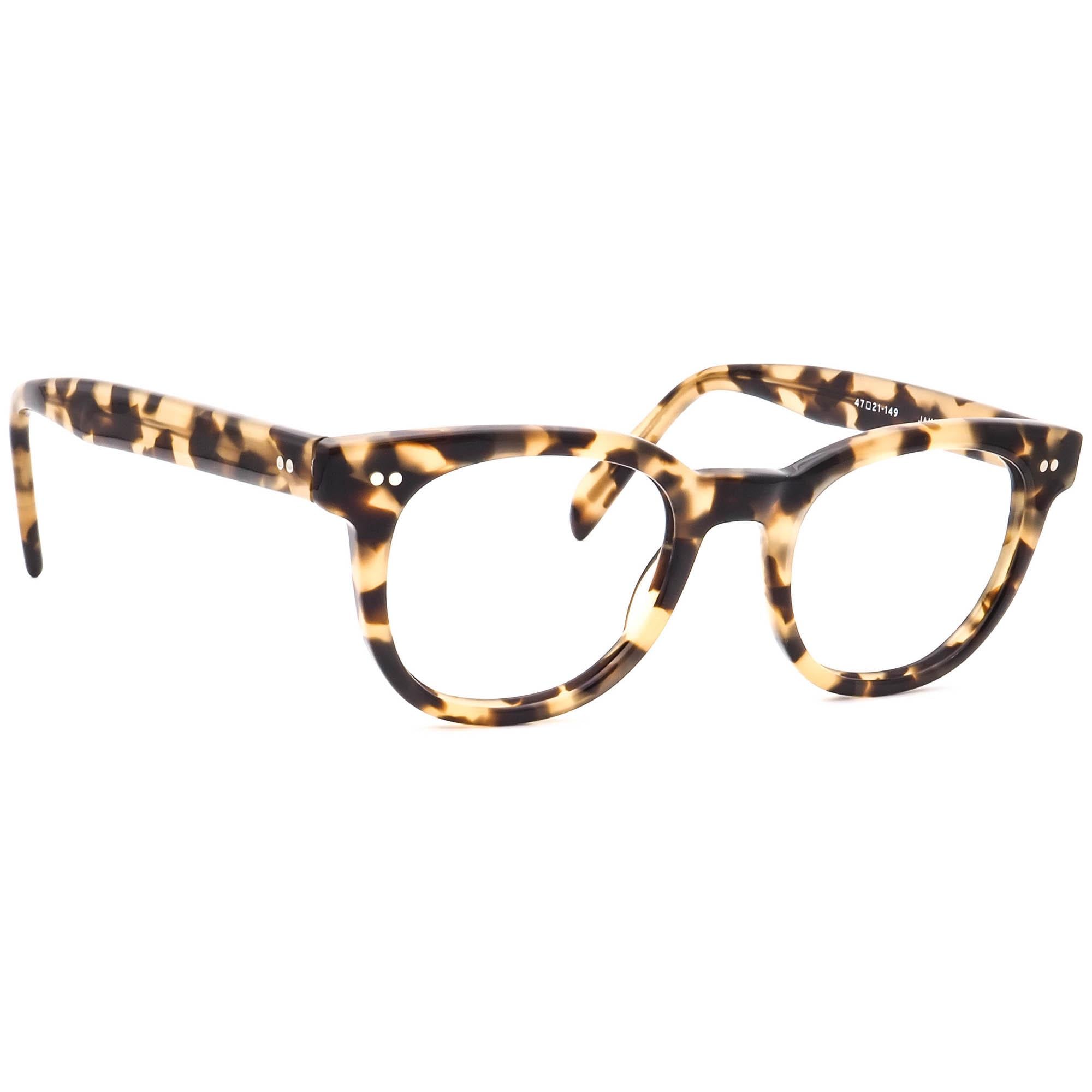 Eyeglasses James BH Blond Havana Square Frame Japan 47[]21