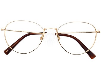 Warby Parker Eyeglasses Hawkins 2403 Polished Gold Stretched  display picture 2