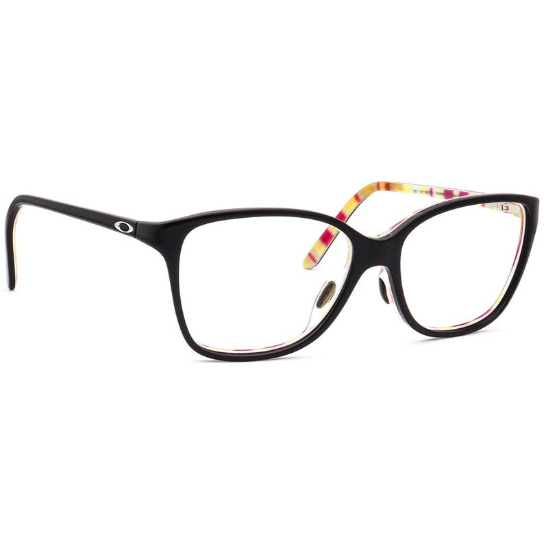 Gafas de sol Oakley para mujer, montura única OX1126-0354 Finesse, rayas negras pulidas y amarillas, semi mariposa, 54 mm imagen 1