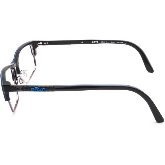 Revo Eyeglasses RE 8016 01 Black Rectangular Fram… - image 5