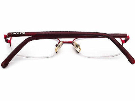 Lacoste Eyeglasses L2112 615 Burgundy Half Rim Fr… - image 7