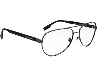 Vintage Hugo Boss Aviator Sunglasses 5198 C 20 58-15mm Gunmetal Made In Italy Vintage Hugo Boss Aviator Sunglasses 5198 C 20 58-15mm Gunmetal Made In Italy