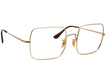Gafas de sol Ray-Ban Montura Solo RB 1971 9147/51 Oro Pulido Cuadrado Metal Italia 54 mm