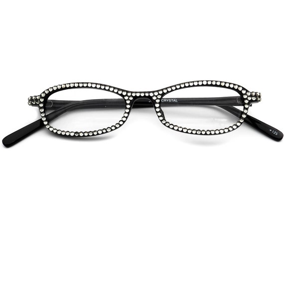 Jimmy Crystal +1.25 Reading glasses Black Rectang… - image 6