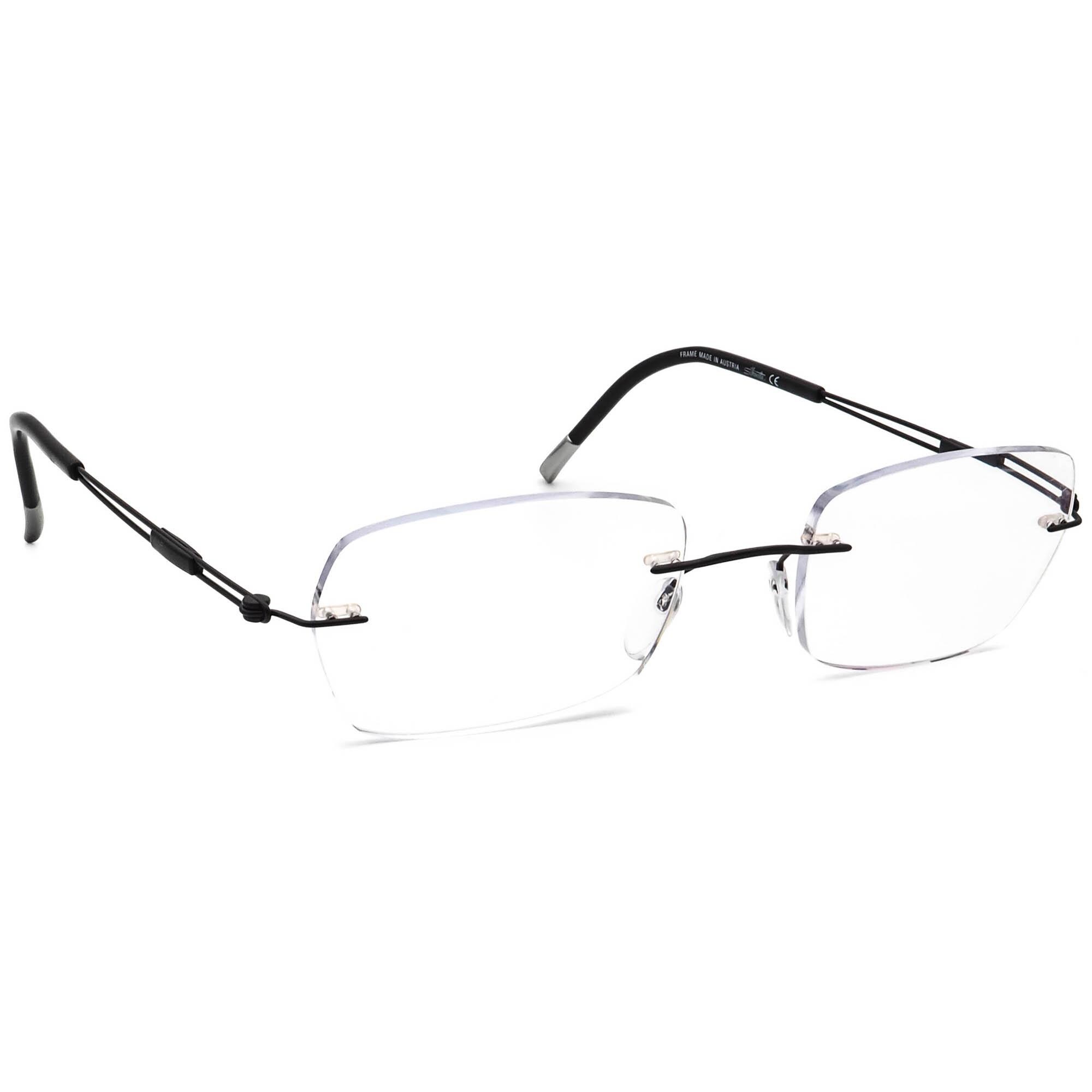 VTG Silhouette M7011/50 Black Metal Half-Rim Sunglasses Frame Austria 58-18-140 Austrian Frames - Etsy main image 2