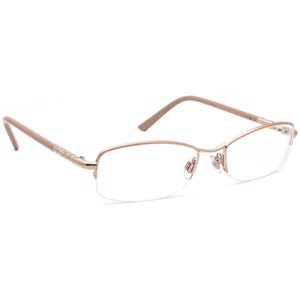 Burberry Eyeglasses B 1210 1129 Rose Gold Half Rim Frame Italy 53[]18 135