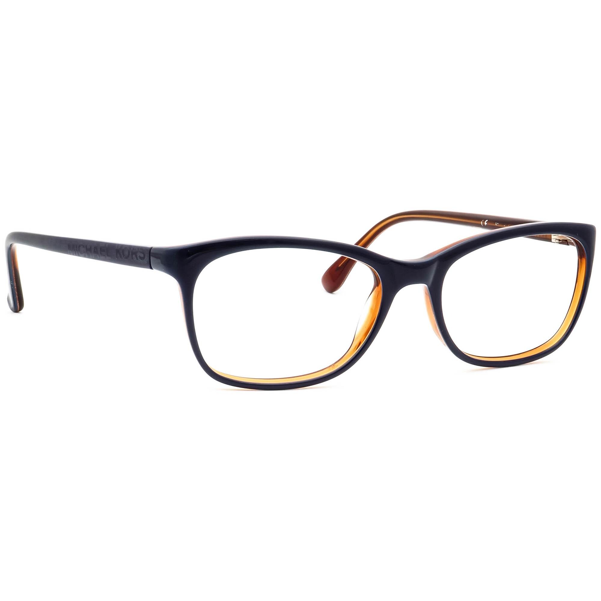 Michael Kors Eyeglasses MK247 466 Navy on Brown B-shape Frame 52