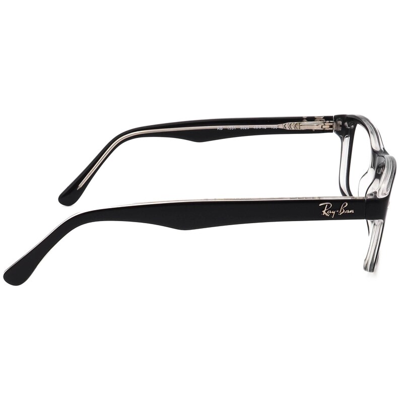 Ray-Ban Små Glasögon RB 1531 3529 Polerad Svart på Genomskinlig Fyrkantig Båge 48[]16 130 bild 4