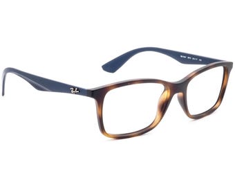 Ray-Ban Eyeglasses RB 7047 5574 Matte Tortoise/Navy Blue Rectangular Frame 54[]17 140