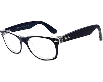 Ray-Ban Sunglasses Frame Only RB 2132 New Wayfarer 6053/71 Blue/Clear Italy 52mm
