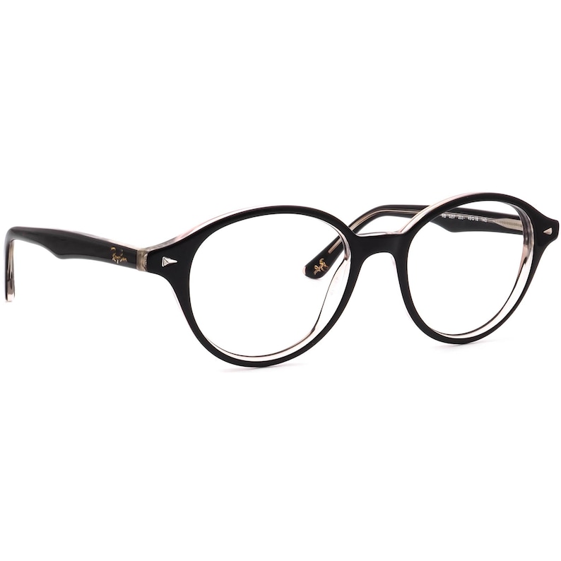 Gafas de vista Ray-Ban RB 5257 2034, montura redonda negra pulida, 49[]18 140 imagen 1
