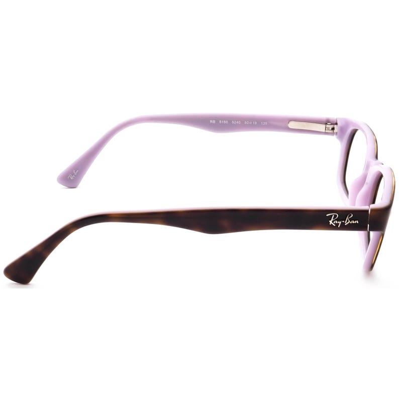 Occhiali da vista Ray-Ban RB 5150 5240 Avana scuro su montatura rettangolare lavanda 50[]19 135 immagine 4