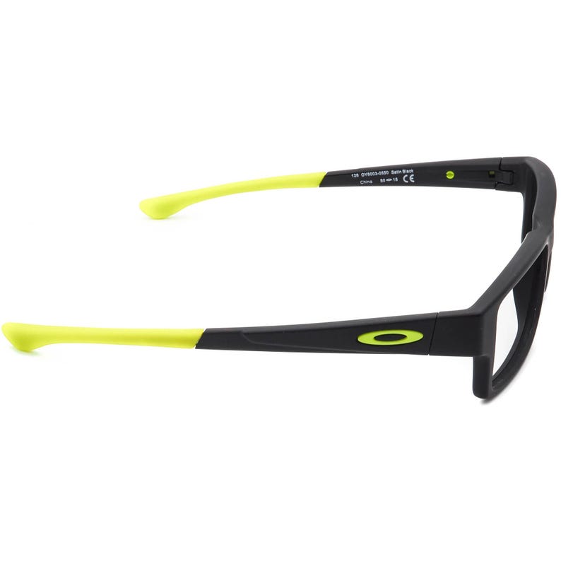 Oakley Junior Eyeglasses OY8003-0550 Airdrop XS Satin Black/Neon Green Rectangular Frame 50[]15 126 image 4