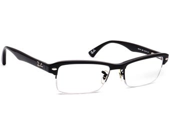 Ray-Ban Brillen RB 7014 2000 Poliert Schwarz Halbrand Brillenfassung 52 [] 18 140