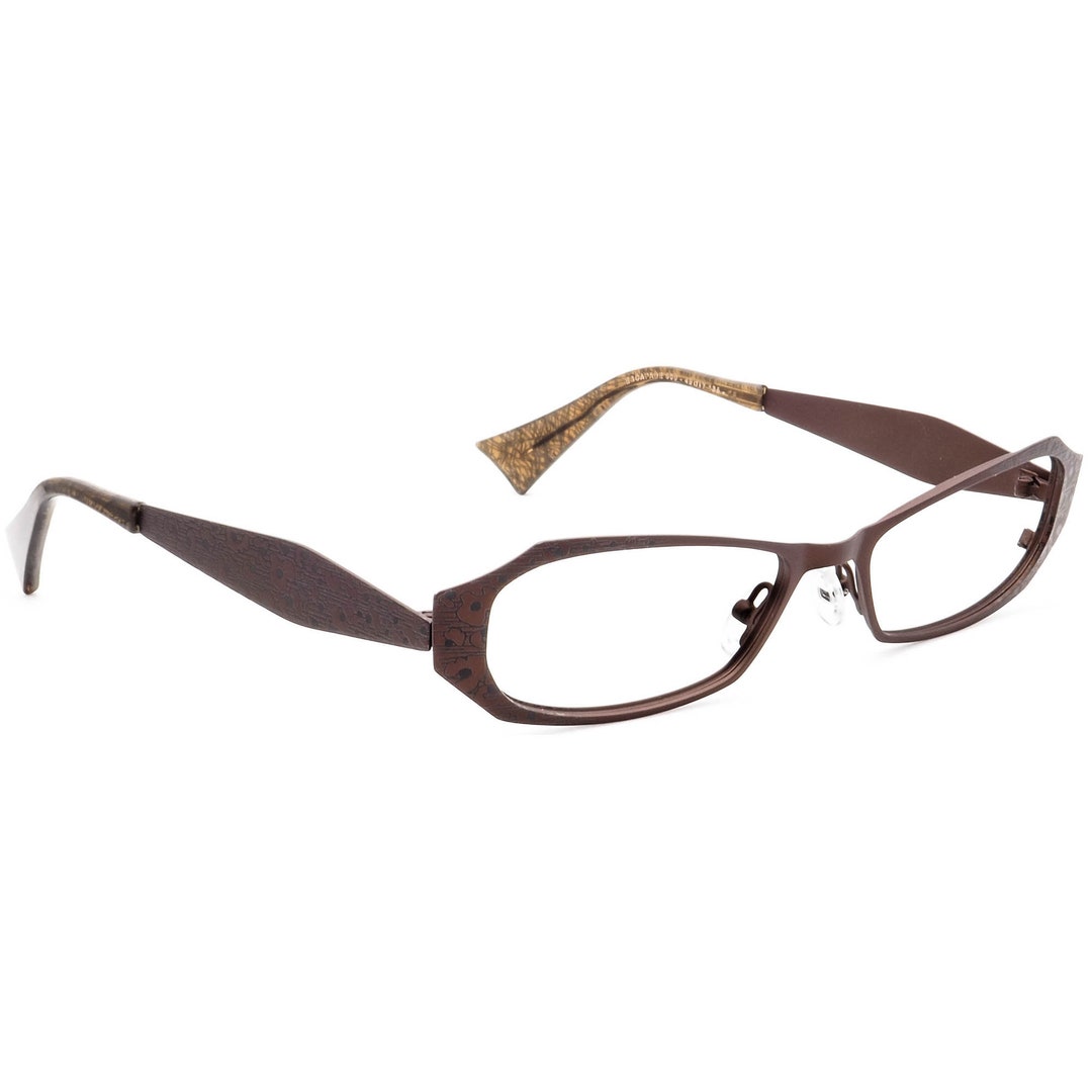 Jean Lafont Eyeglasses Escapade 500 Brown Rectangular Metal - Etsy